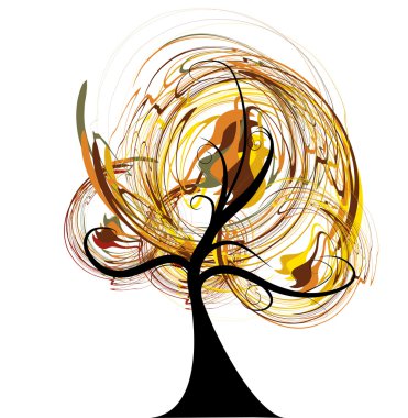 Art tree beautiful clipart