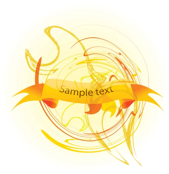 Bannière vectorielle grunge pour texte — Image vectorielle