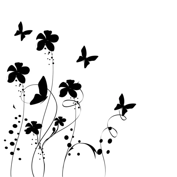 Abstarct 花卉背景 — 图库矢量图片