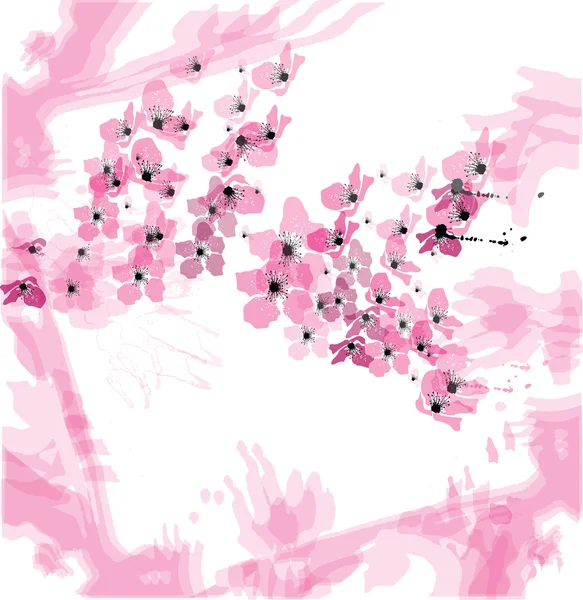 Kirschblüten Vektor eps10 — Stockvektor