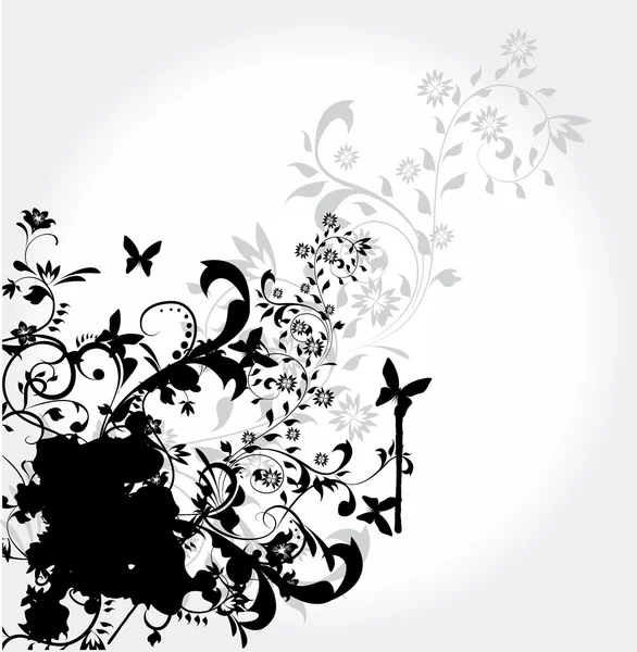 Elemento floral abstrato para design — Vetor de Stock