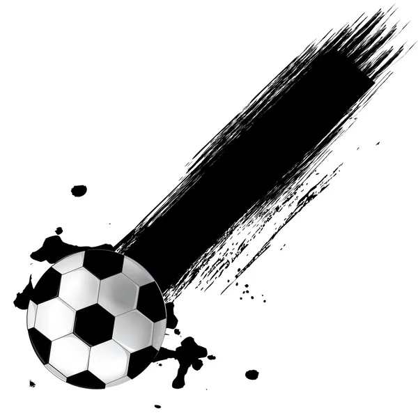 Гранж футбольный мяч фон — стоковый вектор
