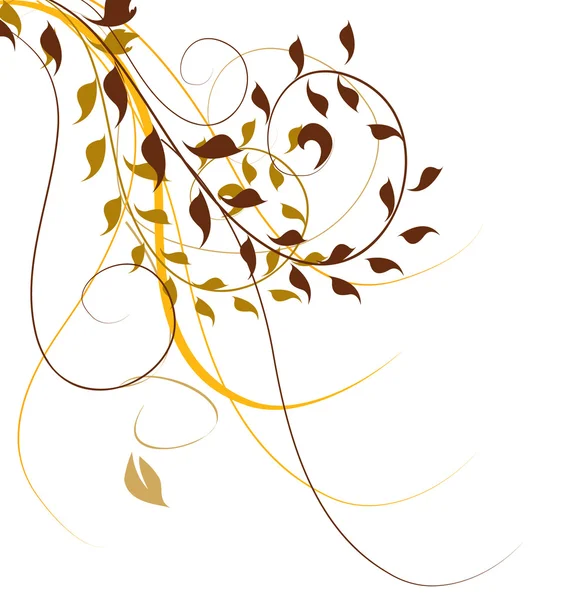 Abstract floral achtergrond, element voor ontwerp, vector herfst — Stockvector