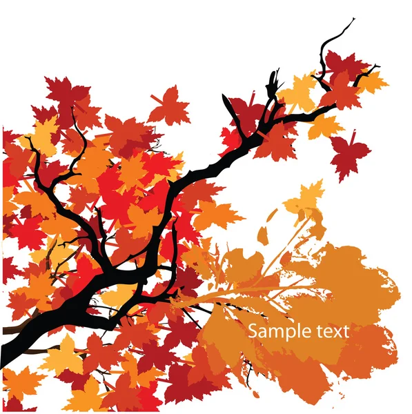 Vektor Herbst Hintergrund mit Platz für Text. — Stockvektor