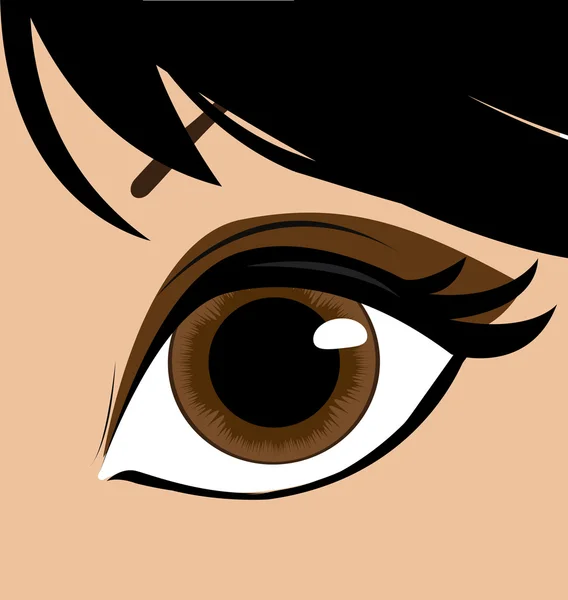Žena oko. vektor — Stockový vektor