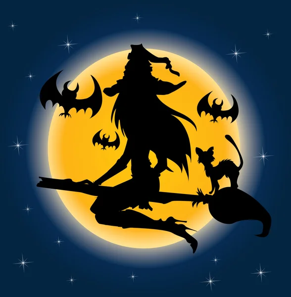 Halloween-Hexe — Stockvektor