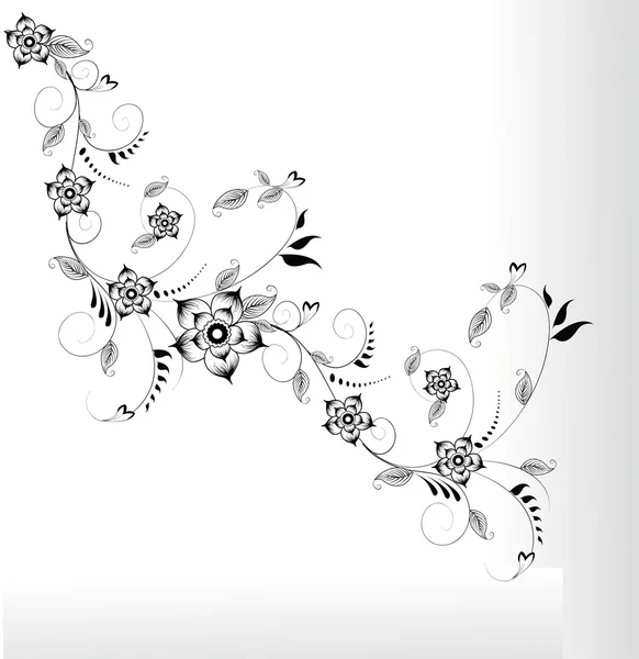 抽象花卉设计 — 图库矢量图片