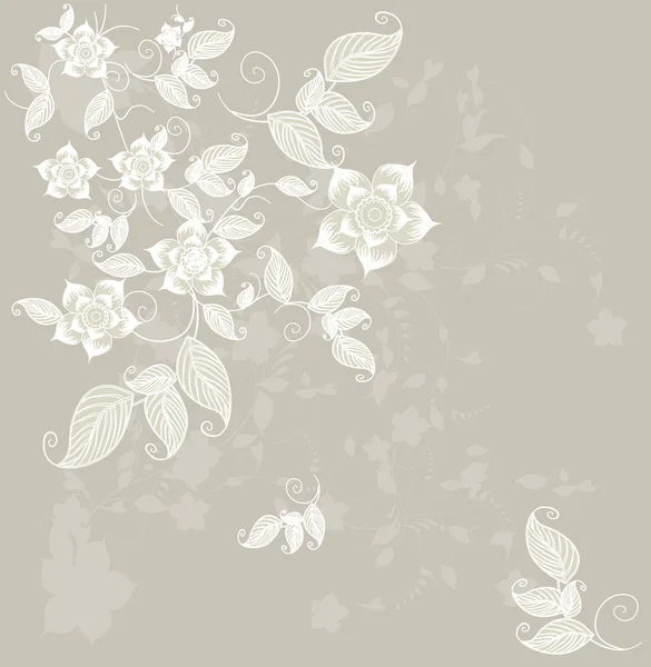 Florale Grußkarte — Stockvektor