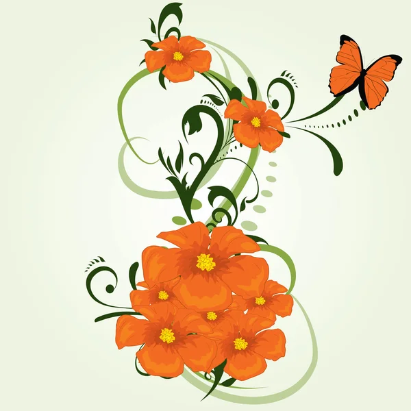 Diseño de fondo de flor — Archivo Imágenes Vectoriales