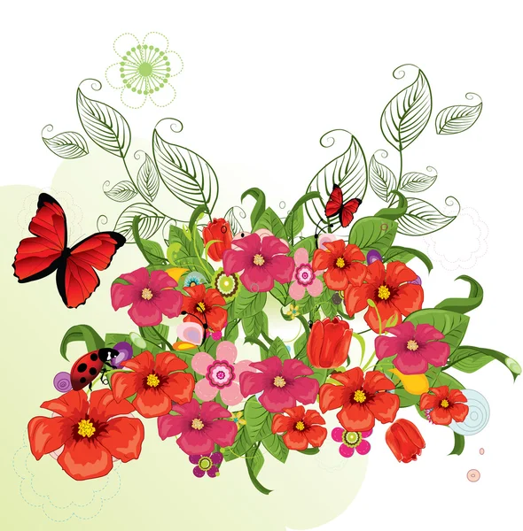 Красиві квіти — стоковий вектор