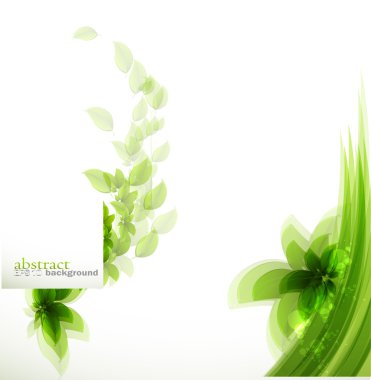 background with green leaves clipart