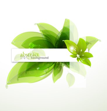 background with green leaves clipart