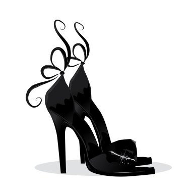 Black shoes clipart