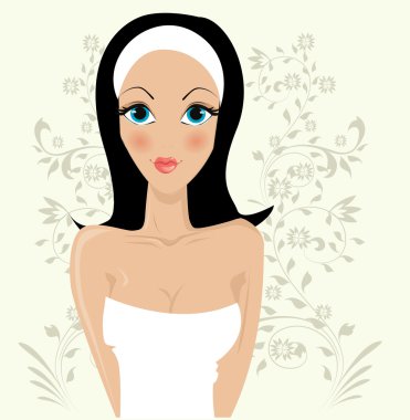 Beautiful woman clipart