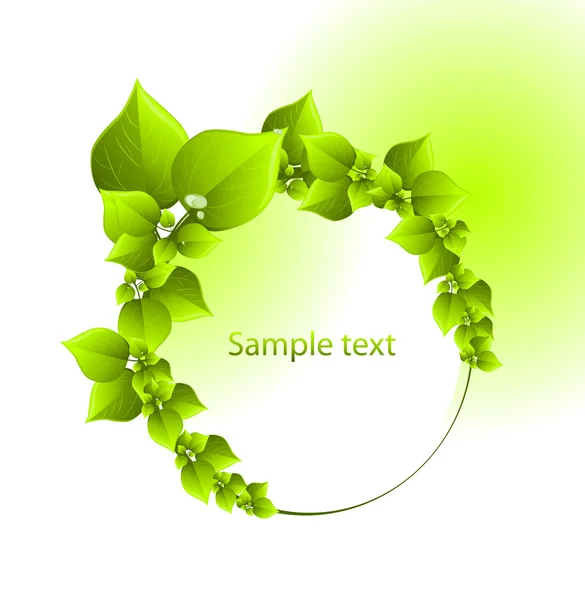 Fond vert frais — Image vectorielle