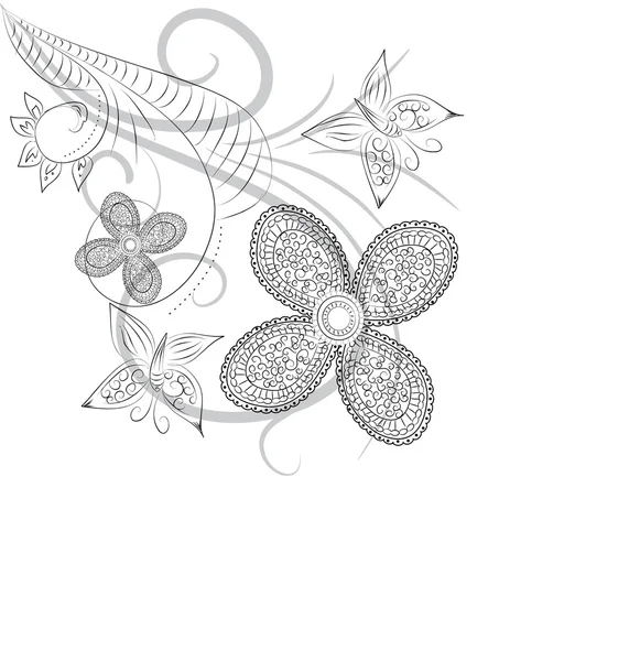 Élégant floral — Image vectorielle