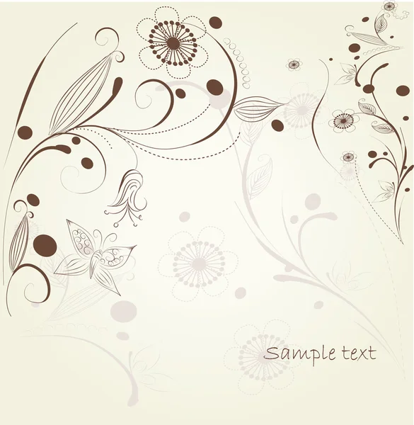Vector spring floral background — Stock Vector