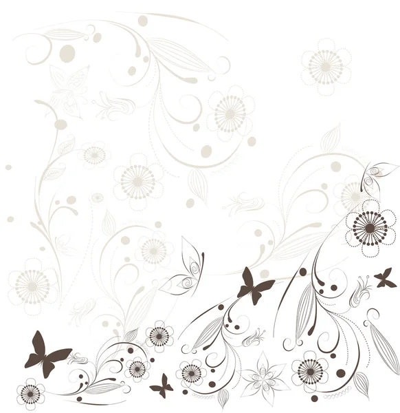 Abstract floral background Vector Graphics