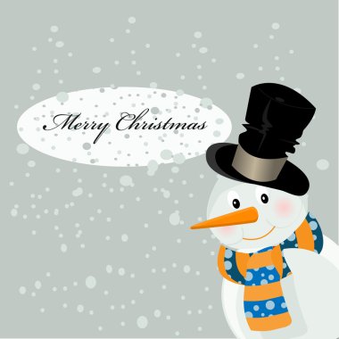 Snowman Background clipart