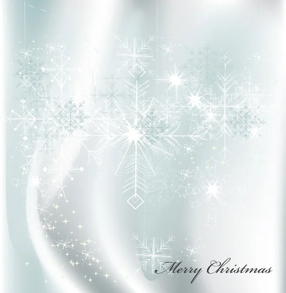 Christmas background in blue — Stock Vector
