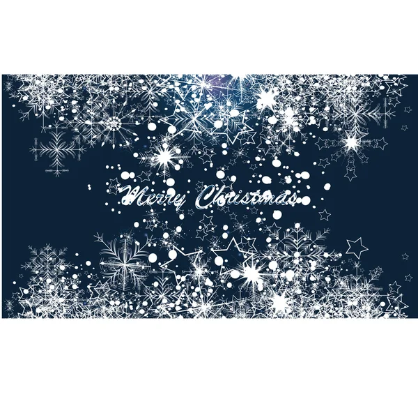 Winter background, snowflakes - vector illustration — Stock Vector