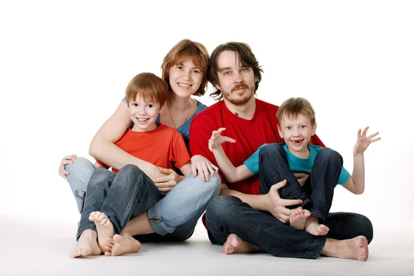 Funny family — Stock Photo, Image