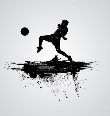 soccer player vector clipart