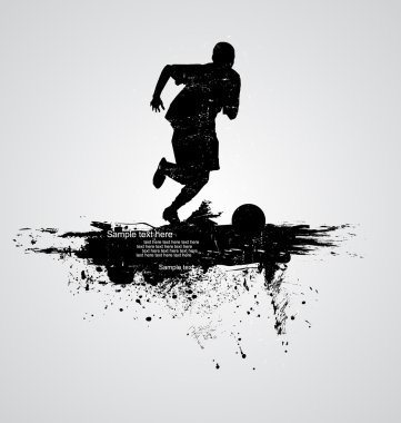 soccer player vector clipart