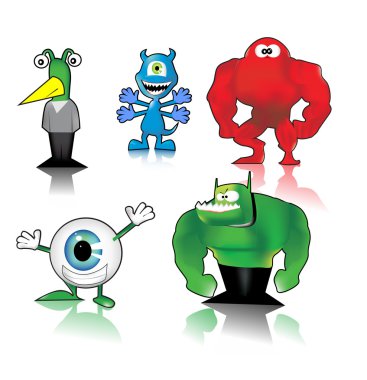 funny monsters clipart