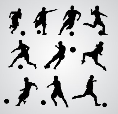 soccer player vector clipart