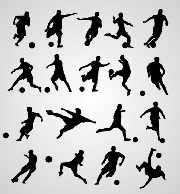 soccer player vector clipart