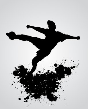 soccer player vector clipart