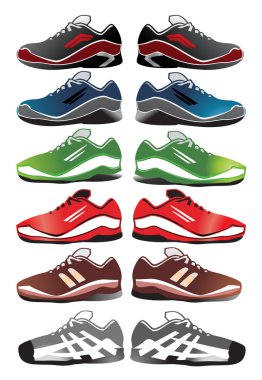 sport shoes clipart