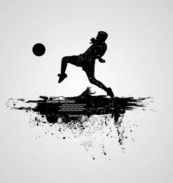 Fußballer-Vektor — Stockvektor