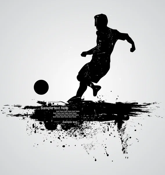 Futbol oyuncu vektör — Stok Vektör