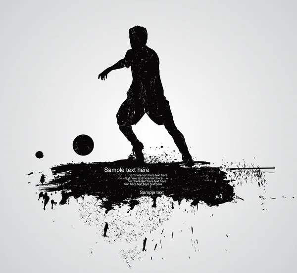 Jugador de fútbol vector — Archivo Imágenes Vectoriales
