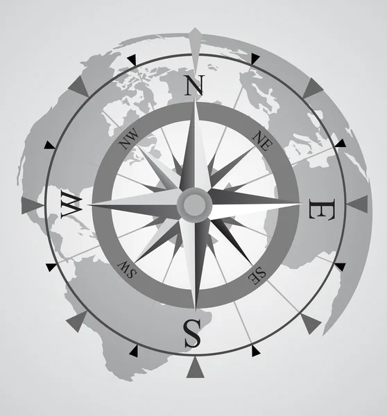 Vektorový kompas — Stockový vektor