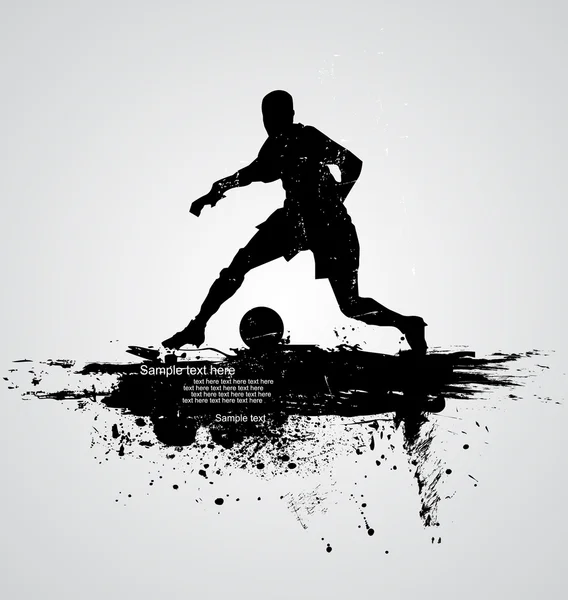 Вектор футболиста — стоковый вектор