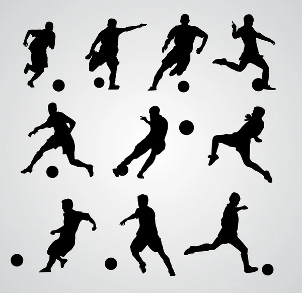 Jugador de fútbol vector — Vector de stock