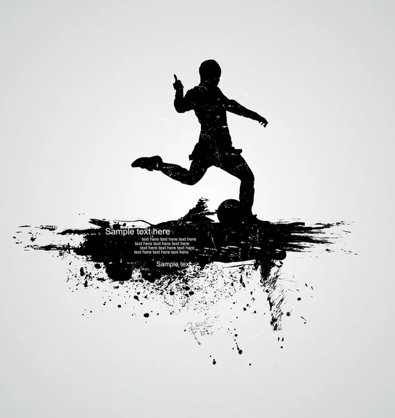 Jugador de fútbol vector — Archivo Imágenes Vectoriales