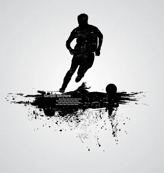 Вектор футболиста — стоковый вектор