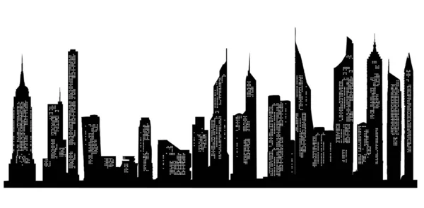 Fond de gratte-ciel — Image vectorielle