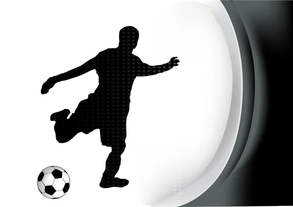 Jugador de fútbol vector — Vector de stock