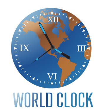 world clock clipart