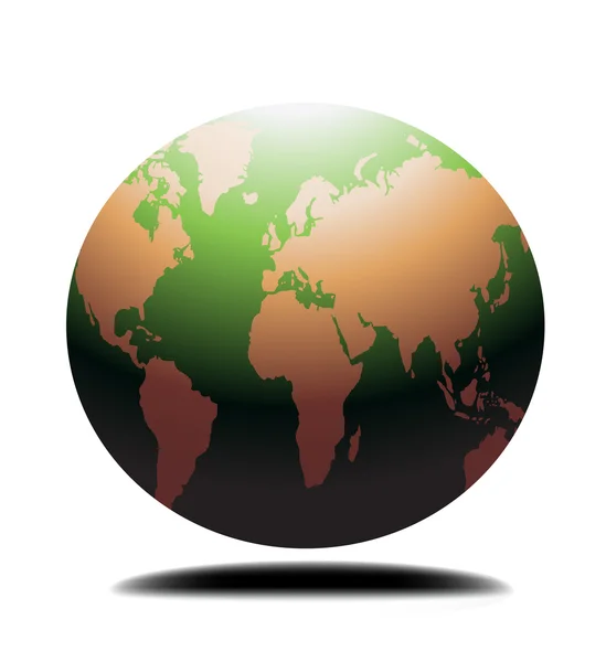Globe du Monde — Image vectorielle