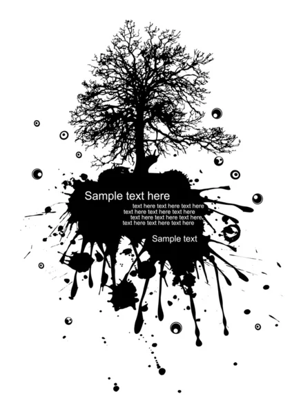 Illustration vectorielle d'une nature grunge moderne — Image vectorielle