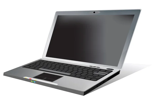 Illustrazione vettoriale di un computer portatile — Vettoriale Stock