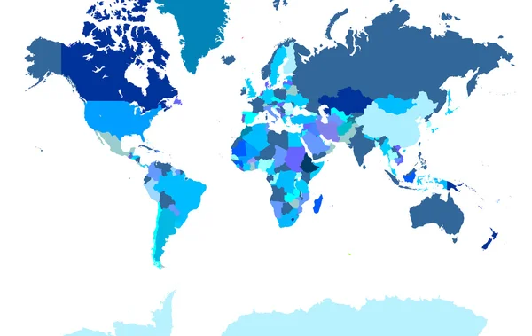 Επιπλέον λεπτομερή χάρτη του κόσμου — Διανυσματικό Αρχείο