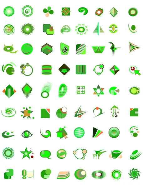 Conjunto de 72 ícones e elementos de design —  Vetores de Stock