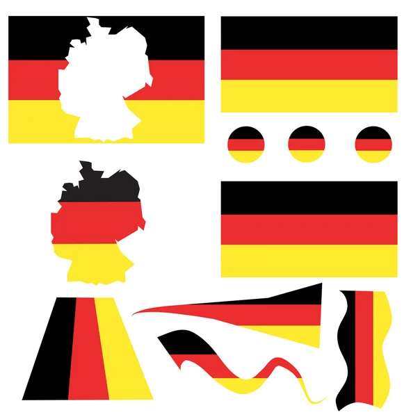 ธงชาติเยอรมนี — ภาพเวกเตอร์สต็อก